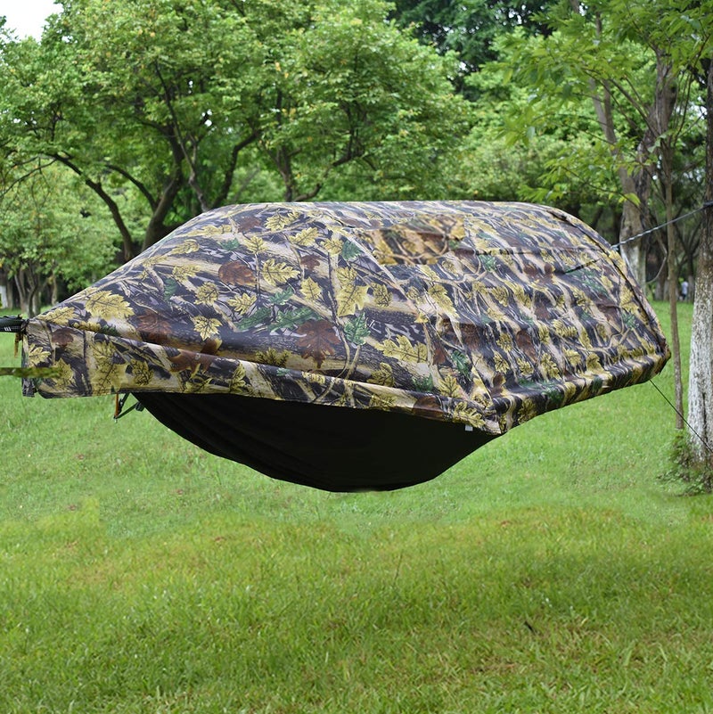 W WINTMING WintMing Hammock with Mosquito Net and Rain Fly Cover 3 in 1 Camping Hammock Tent 440lbs Load - Image 2
